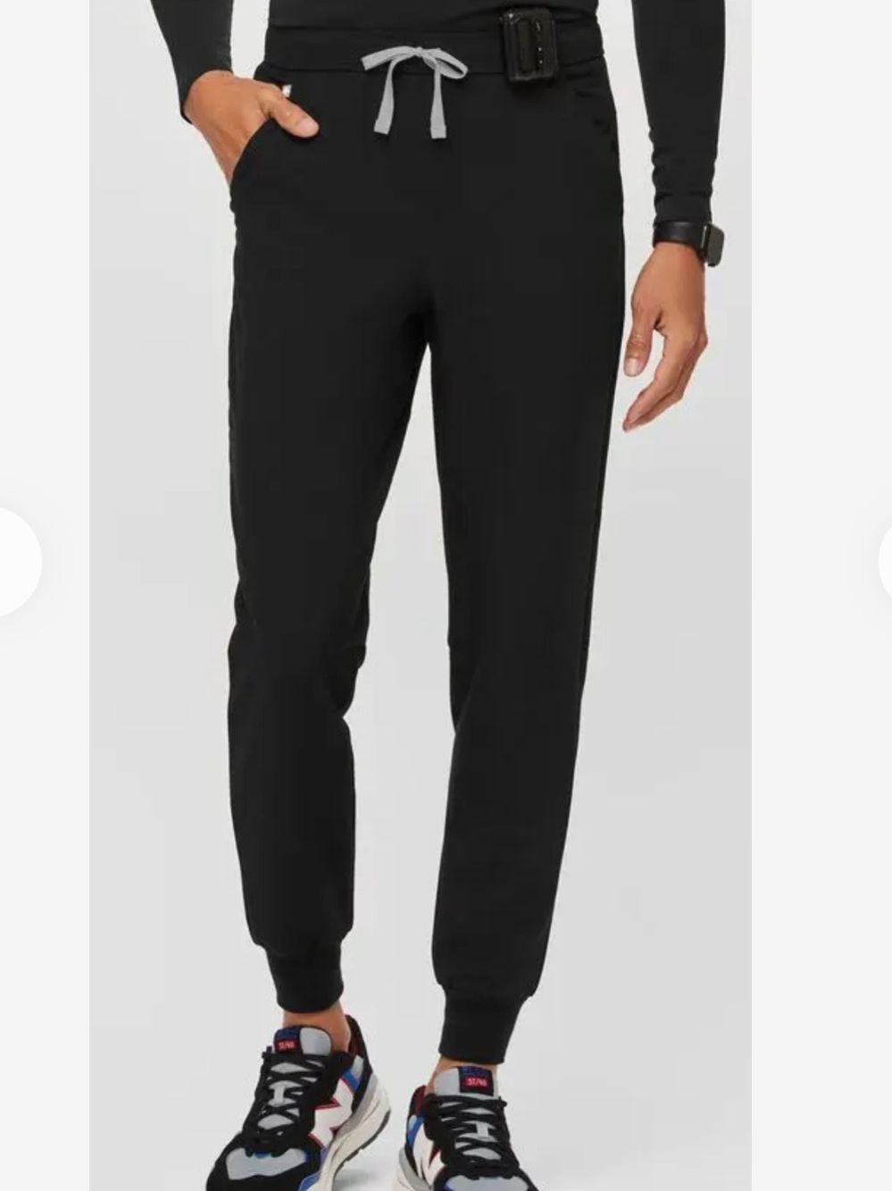 FIGS Mens Black Tansen Jogger Scrub Pants Size Small Technical Collection